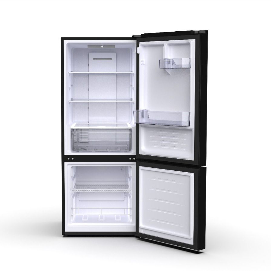 256L-Kyl-12V Stort 165L 12V 24V kompressorkylskåp svart inredning