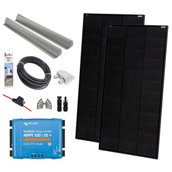 Komplett 410W HJT solcellspaket husbil - Nizec Elite med Victron MPPT