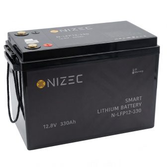 Nizec 3300Ah litiumbatteri för husbil och husvagn under stolen