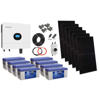 Off-grid solcellsanläggning för stuga 3000w